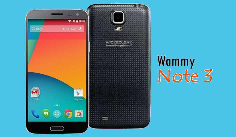 wammynote3 WickedLeak brings Wammy Note 3 octa core with Android KitKat for Rs 12,990