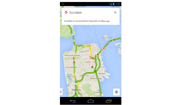 Real-time incident reporting on Google Maps