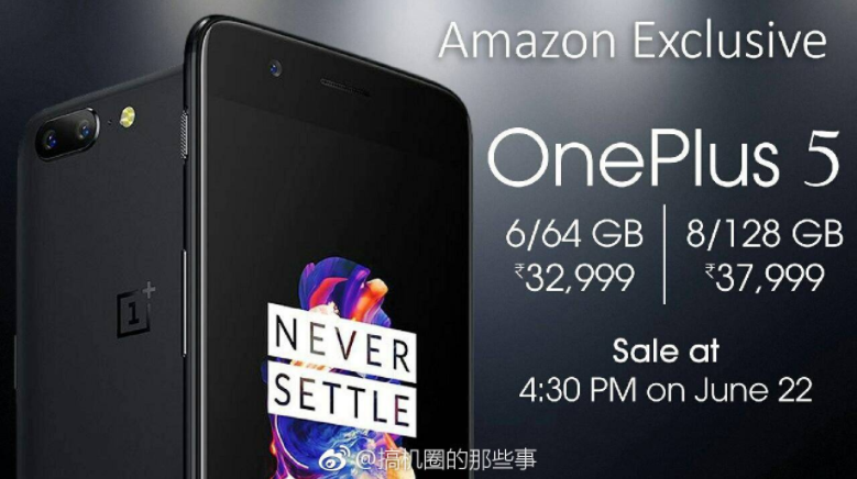 OnePlus 5 may be launched for Rs 32,999