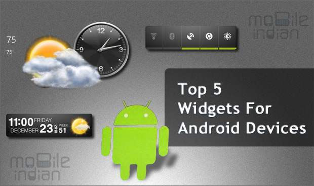 Top 5 must have widgets for Android