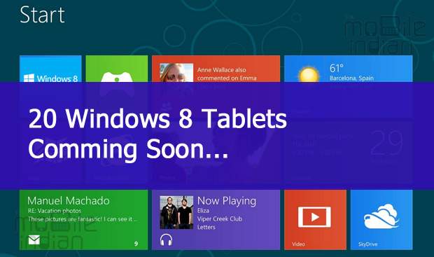 20 Windows 8 tablets lined up for launch