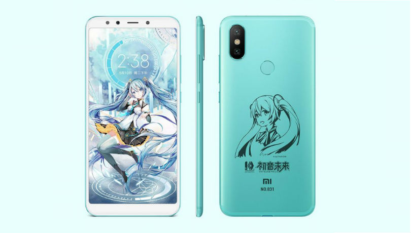 Xiaomi Mi 6X Hatsune Miku Special Edition renderss leaked, pricing also tipped
