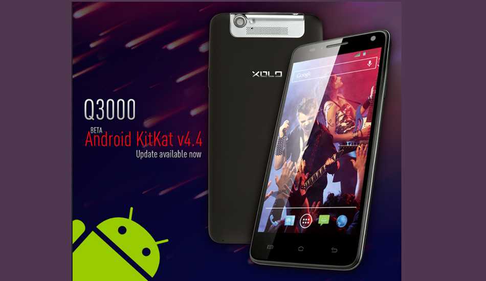 Xolo releases Android KitKat update for Q3000