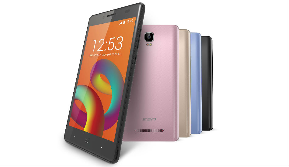 Zen Admire Unity with 5-inch display, Android 7.0 Nougat launched in India at Rs 5099