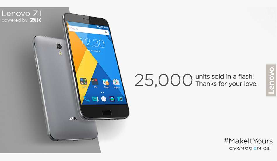 Sold 25K units of Zuk Z1 in first flash sale: Lenovo