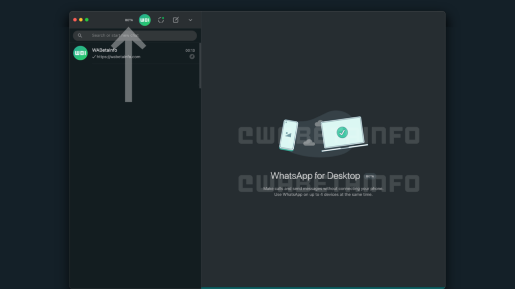 WhatsApp desktop beta