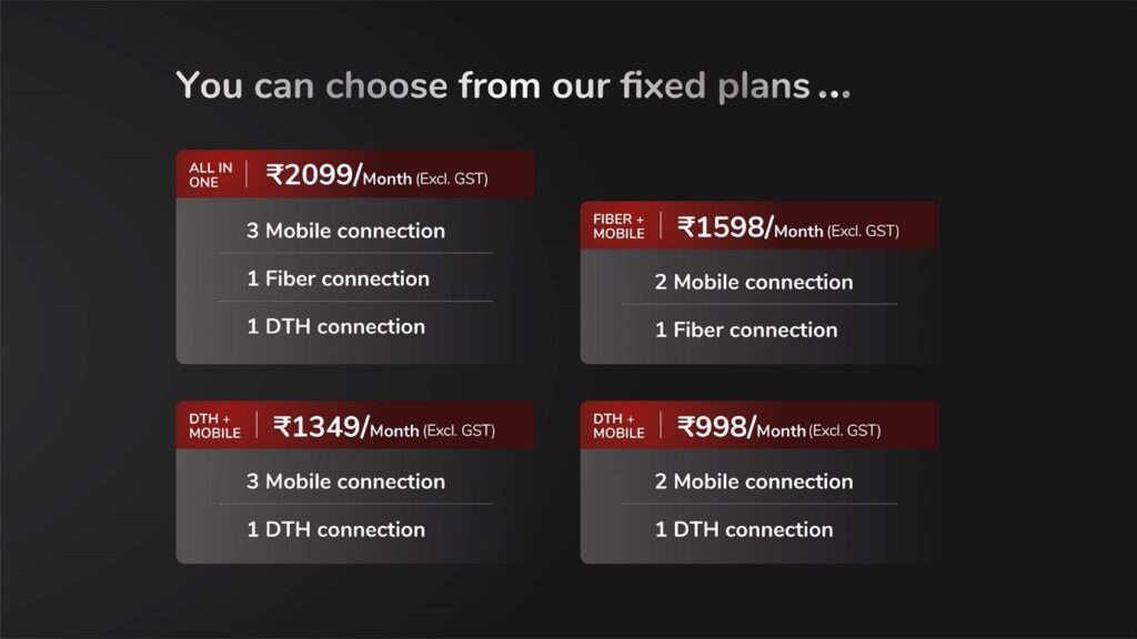 Airtel Black fixed plans