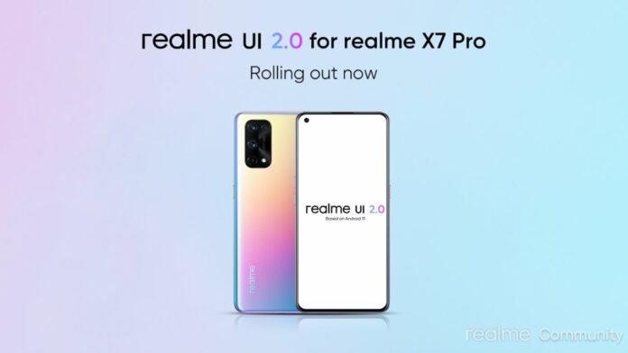 Realme X7 Pro update