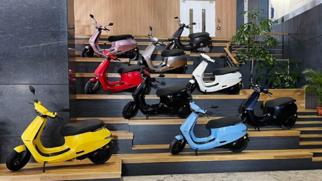 Ola Electric Scooter colours