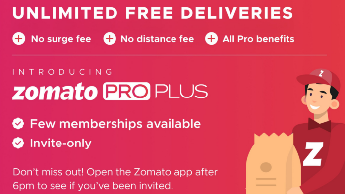 Zomato Pro Plus Membership