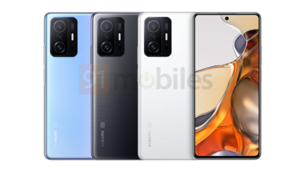 Xiaomi 11T renders