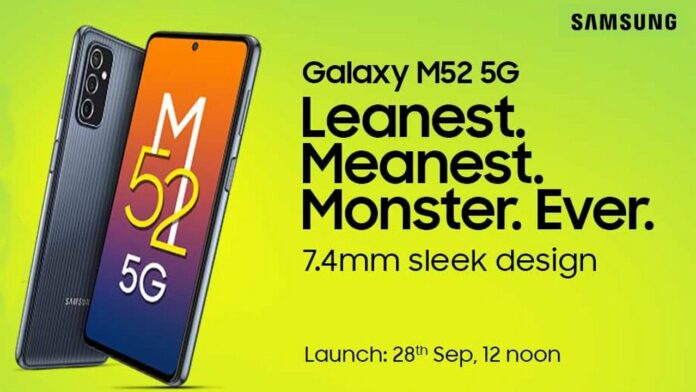 Galaxy M52 5G launch