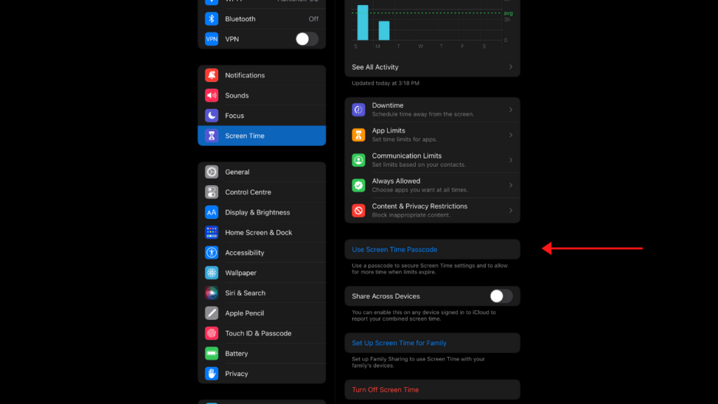 Screen Time iOS