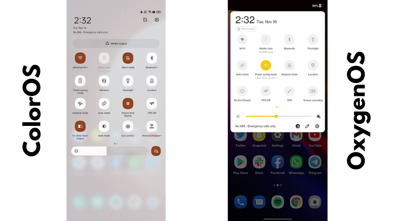 OxygenOS 12 screenshots