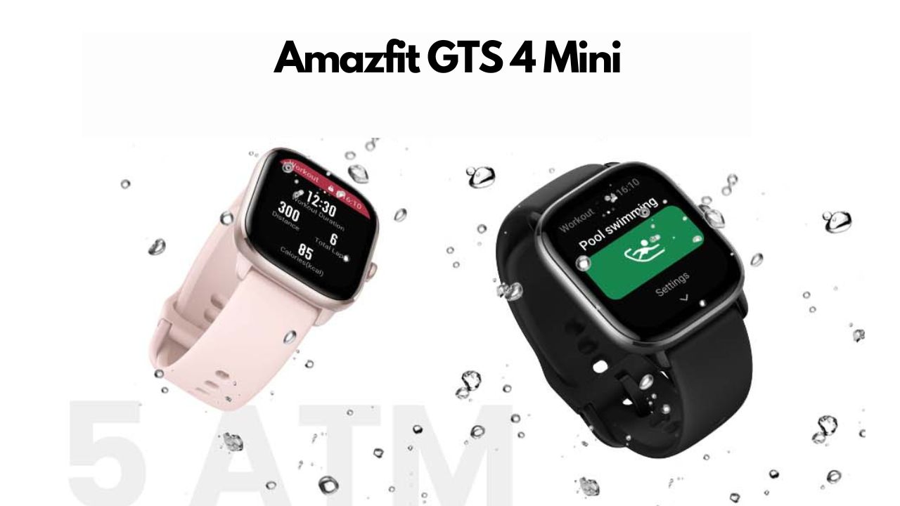 Amazfit GTS 4 Mini Smart Watch Pink: full specifications, photo