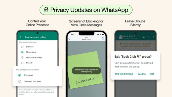 WhatsApp privacy updates