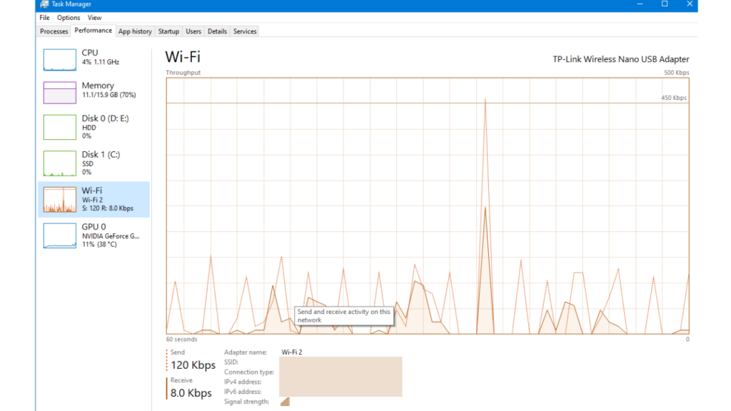 Check internet speed on windows laptop