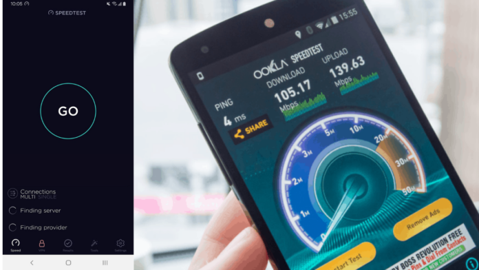 speedtest app to check internet speed