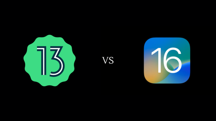 Android 13 vs iOS 16