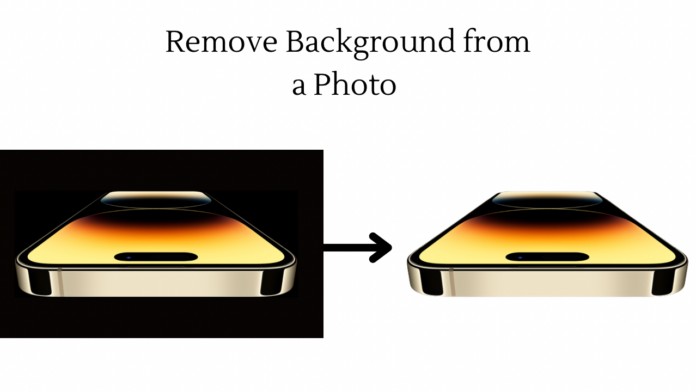 Remove background from a photo