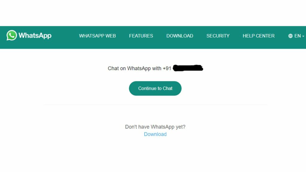 How to send yourself a message on WhatsApp