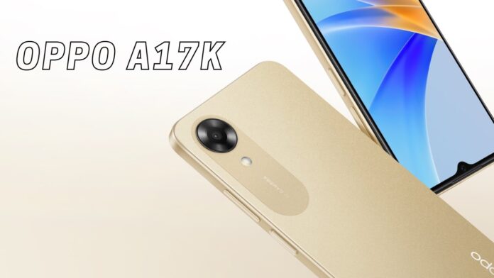 Oppo A17k Golden