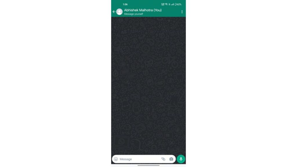 How to Message Yourself WhatsApp