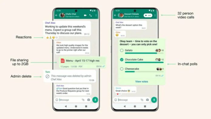 WhatsApp communities feature