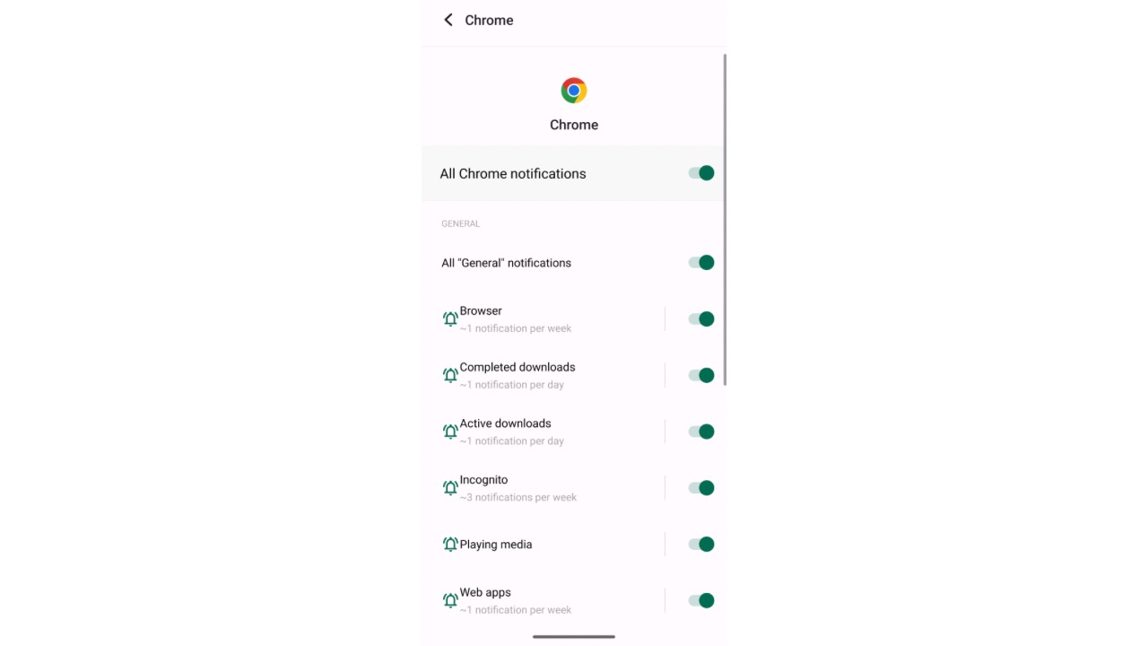 Notifications from chrome