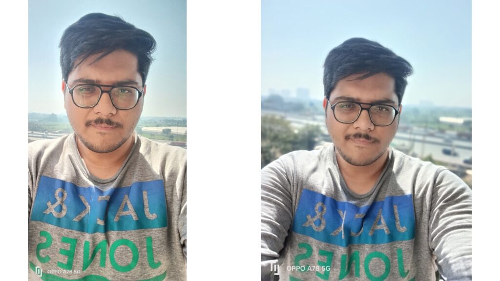 Oppo A78 5G selfies