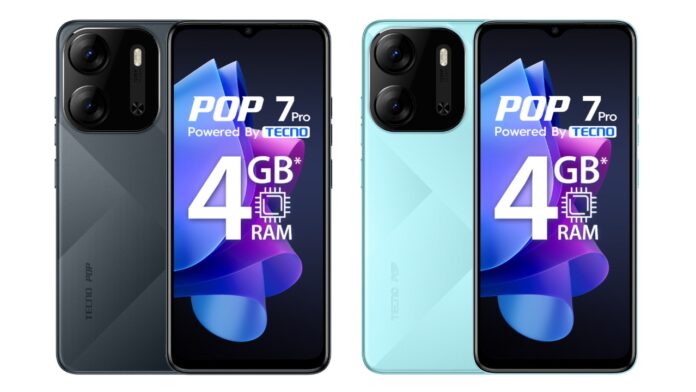 Tecno Pop 7 Pro colours