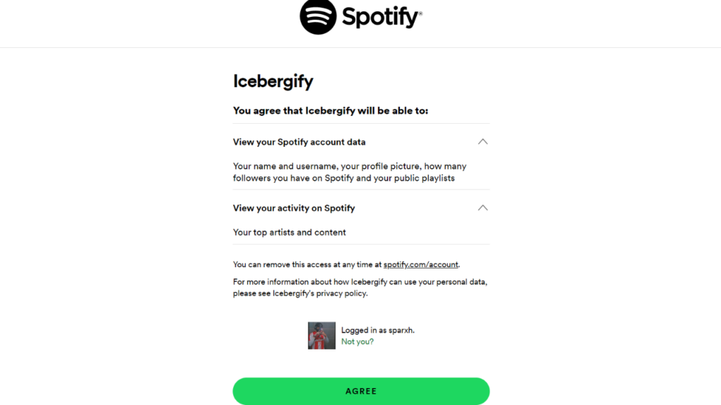 Spotify icebergify