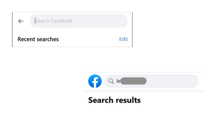 Search for The Person's Facebook Profile