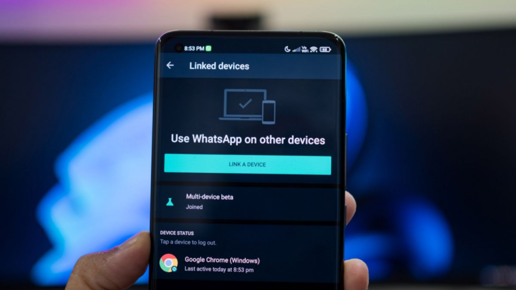 Linking Devices on Whatsapp