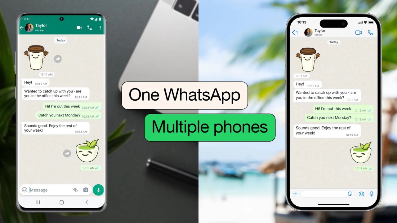 WhatsApp multi-device linking Up to 4 phones
