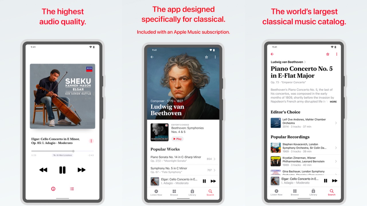 Apple Music Classical now available on android. (Sorry if repost