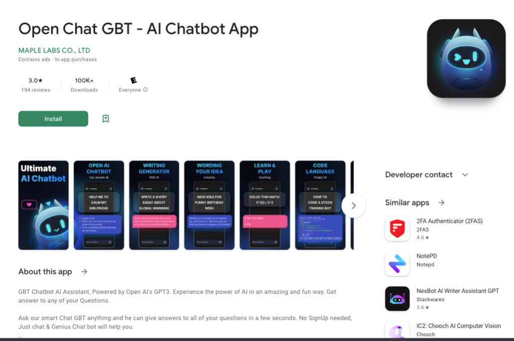 Fake ChatGPT apps are infiltrating Google Play Store and Apple App Store