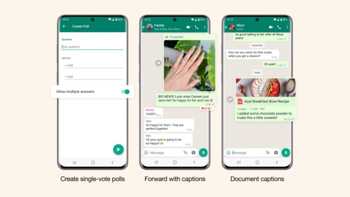 WhatsApp single-vote polls