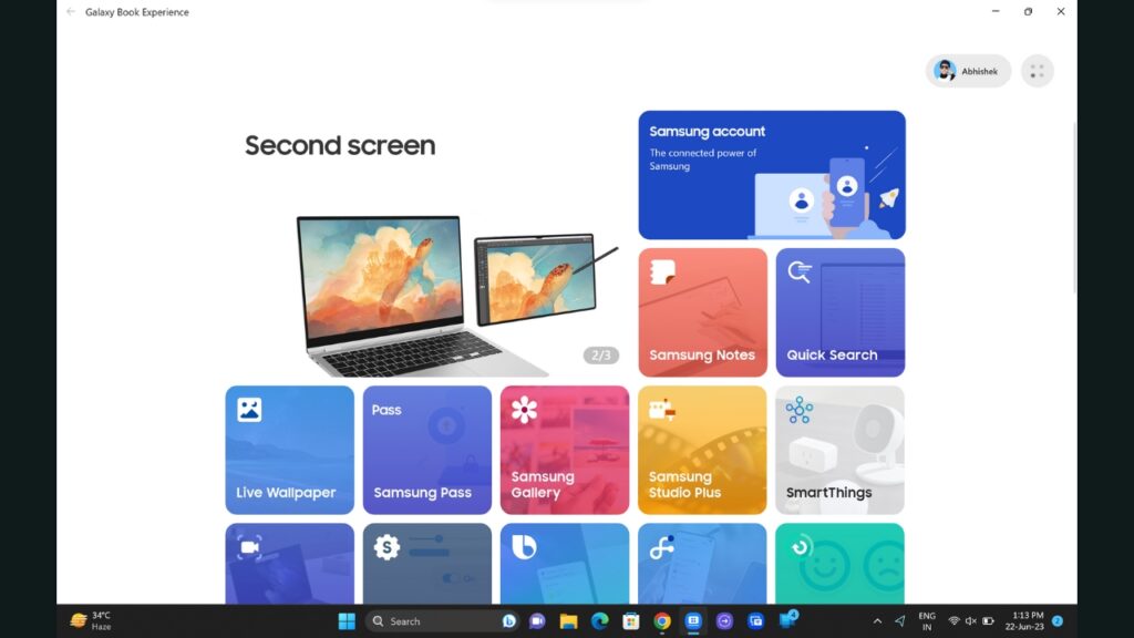 Galaxy Book3 Pro Software features