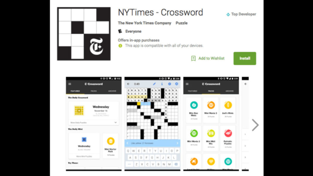 New York Times Crossword