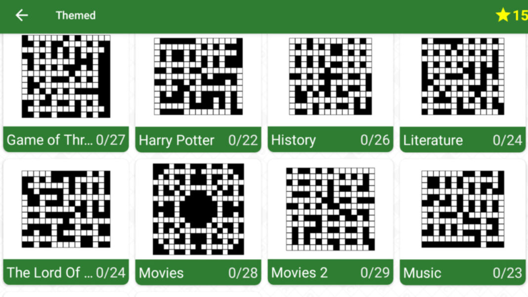 English Crossword Litera games