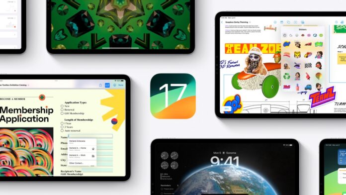 iPadOS 17 features