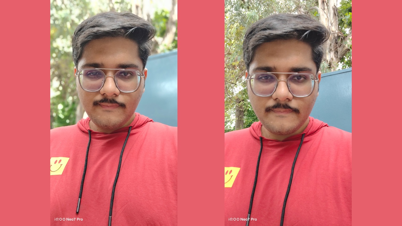 Iqoo Neo 7 Pro selfies