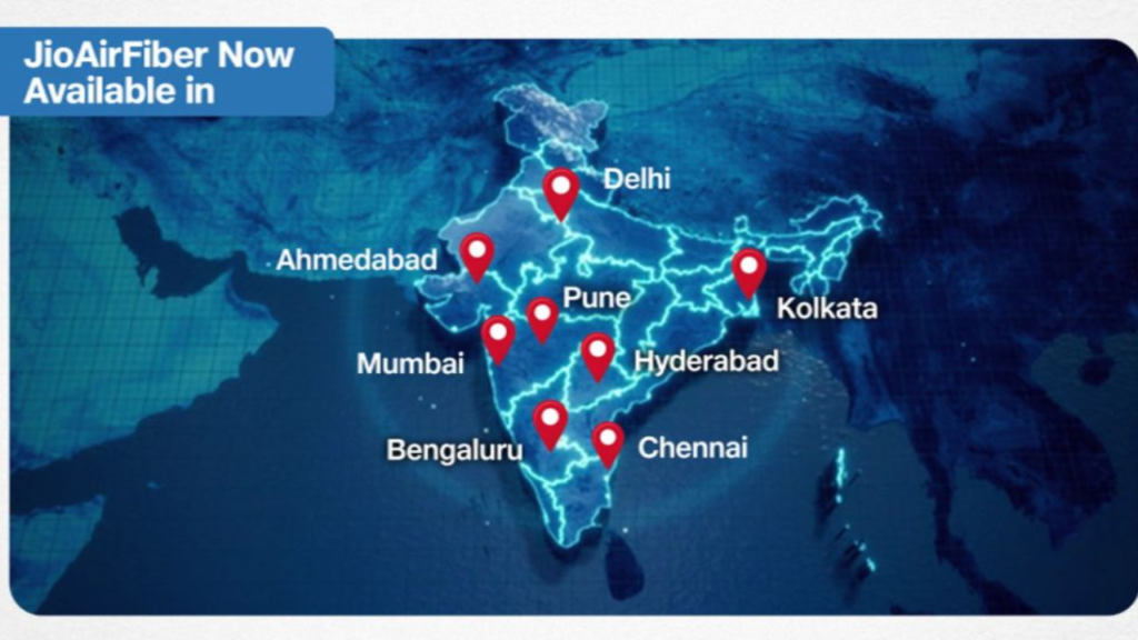 JIO AIRFIBER availability