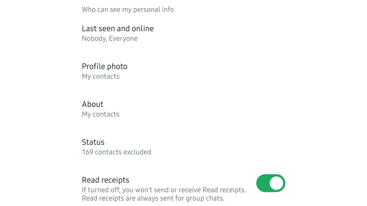 WhatsApp privacy features