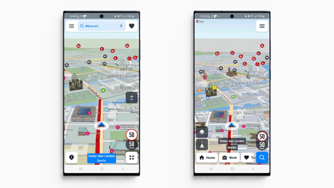 Sygic new UI