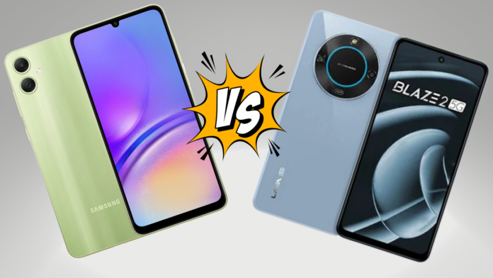 Galaxy A05 vs Lava Blaze 2 5G