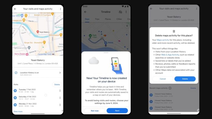 Google maps three new features