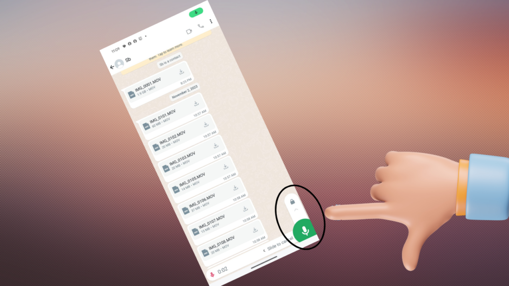hands free voice messages on whatsapp