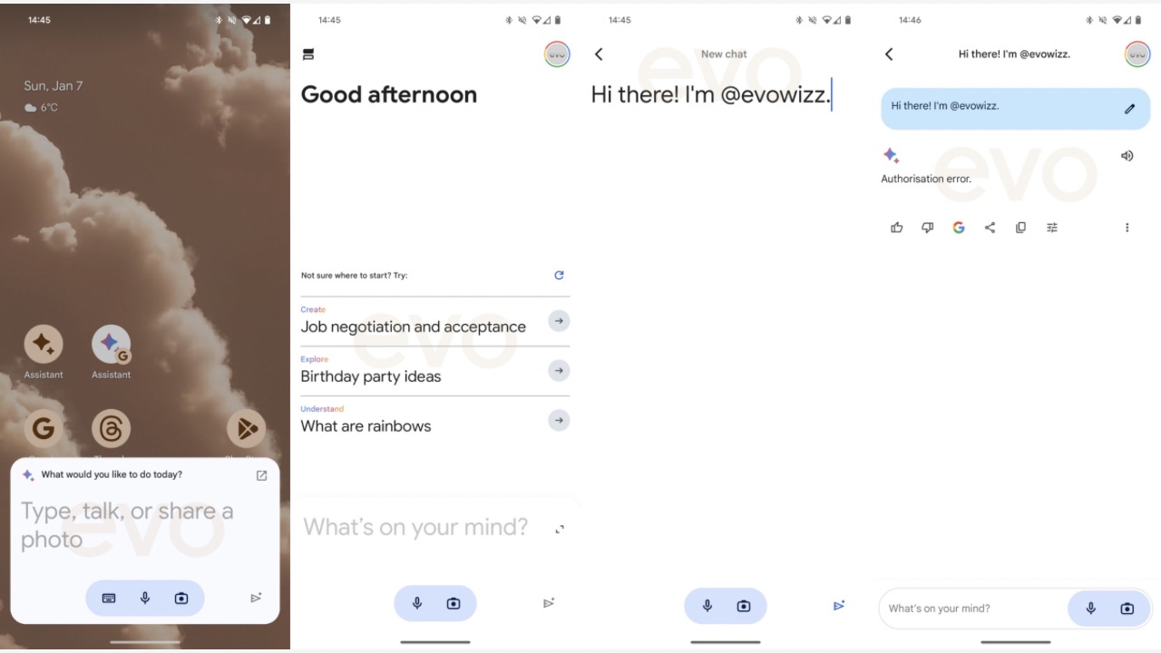 Google Assistant with Bard screenshots leaked